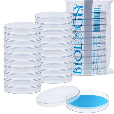 Petrischale 90 mm Kostenlose Proben durchsichtige, hochtransparente Petrischale für den Laborgebrauch