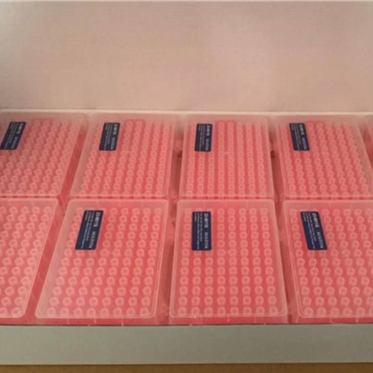 10 ul gefilterte Pipettenspitzen, extra lang, klar, steril, Rack