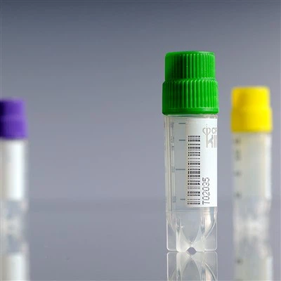 Steriles, selbststehendes Kryo-Fläschchen mit 2 ml Außengewinde