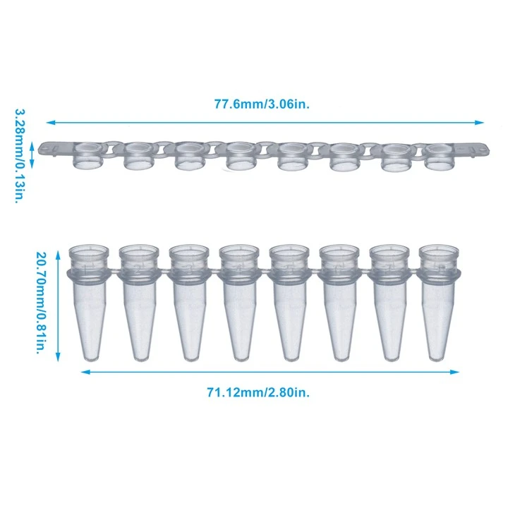 PCR Tube 0.2ml 8-strip QPCR